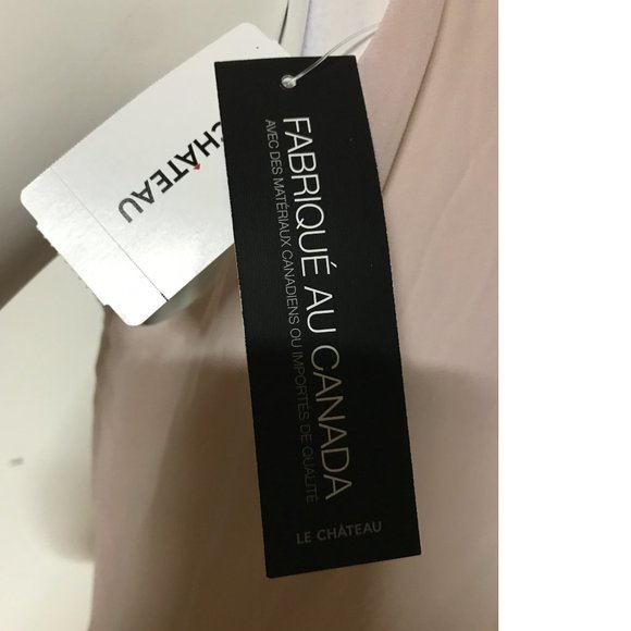 Le Chateau Dusty Rose Blush Pink Wedding Asymmetrical Gown Maxi Dress NWT - Picture 3 of 5